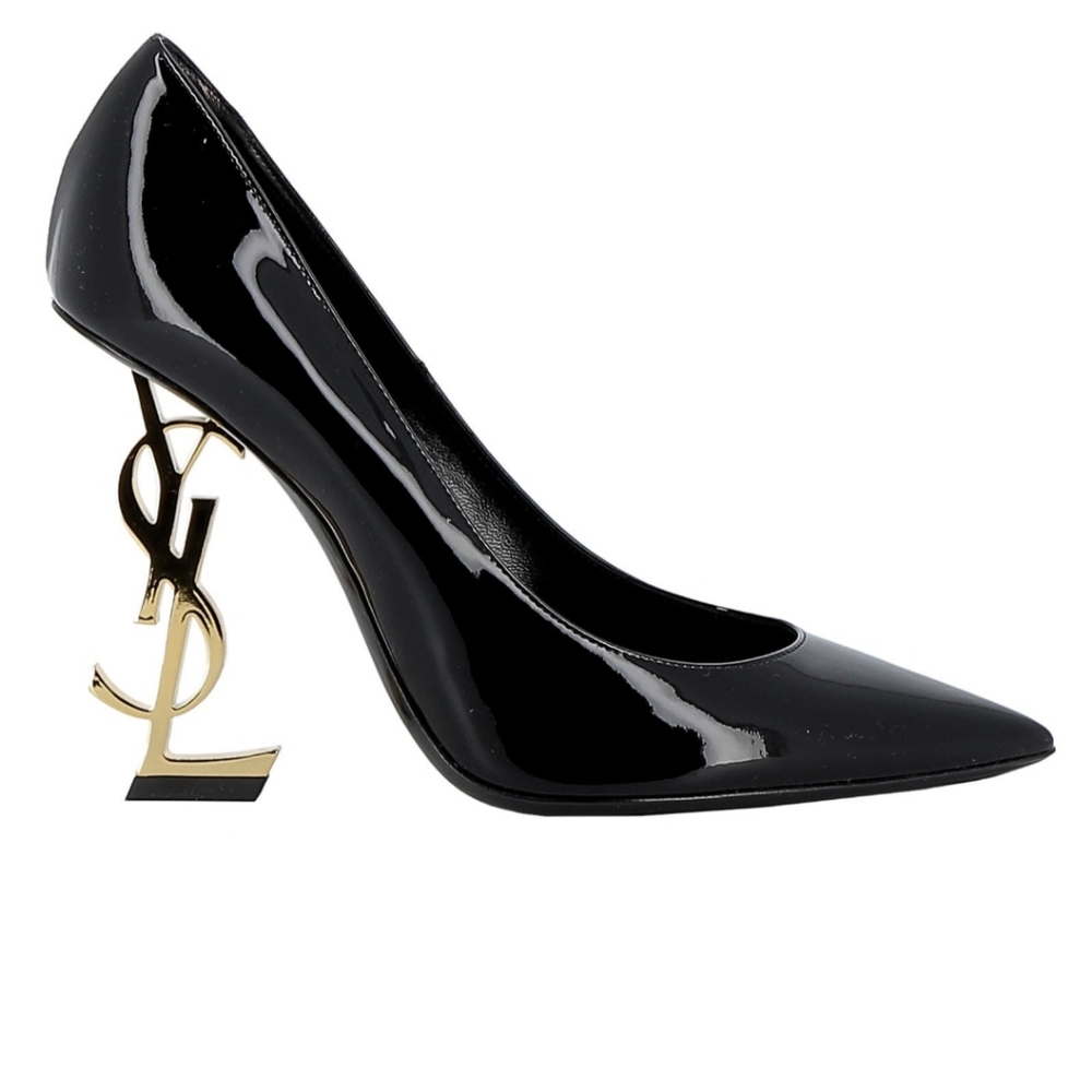 Beautiful Authentic YSL Vernice Chiffon Pumps